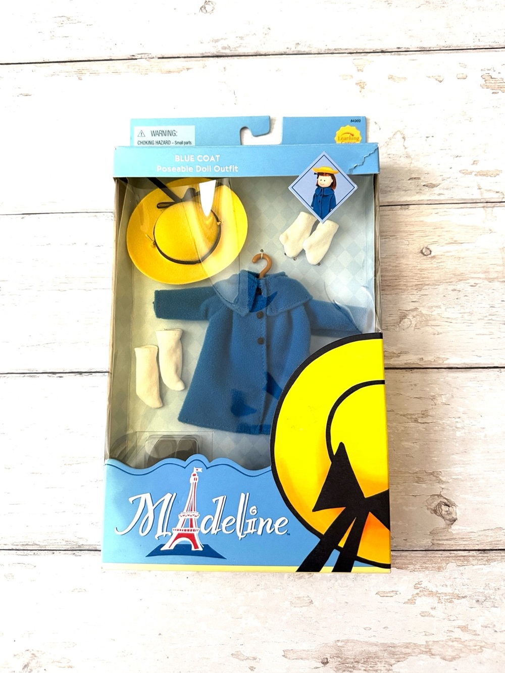 NEW! Madeline Story Book Character Poseable Doll Outfit NEW in Box Blue Coat